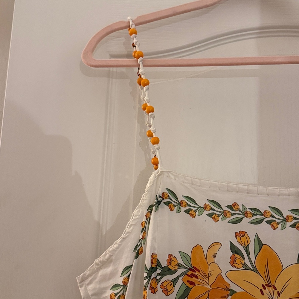FarmRio - White and Yellow maxi dress - Picture 6 of 7
